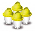 Eggciters™ комплект силиконови формички за варене на яйца без черупка